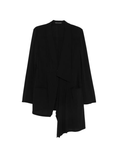 Yohji Yamamoto asymmetric-hem blazer