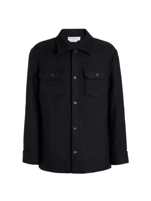 GABRIELA HEARST Fargo Overshirt in Charcoal Virgin Wool