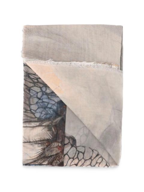 Faliero Sarti Faliero Sarti Patterned Fringed Scarf