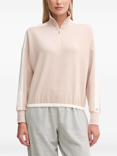 BOSS zip-neck sweater