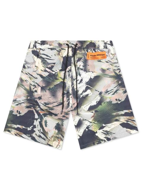 Heron Preston 추상 인쇄 수영 반바지