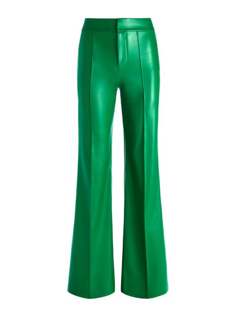 Alice + Olivia DYLAN VEGAN LEATHER WIDE LEG PANT