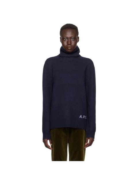 A.P.C. Navy Walter Turtleneck