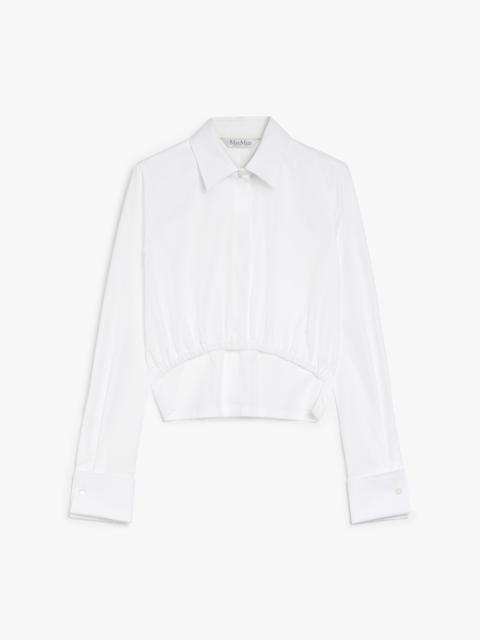 FALSTER Cotton cropped shirt