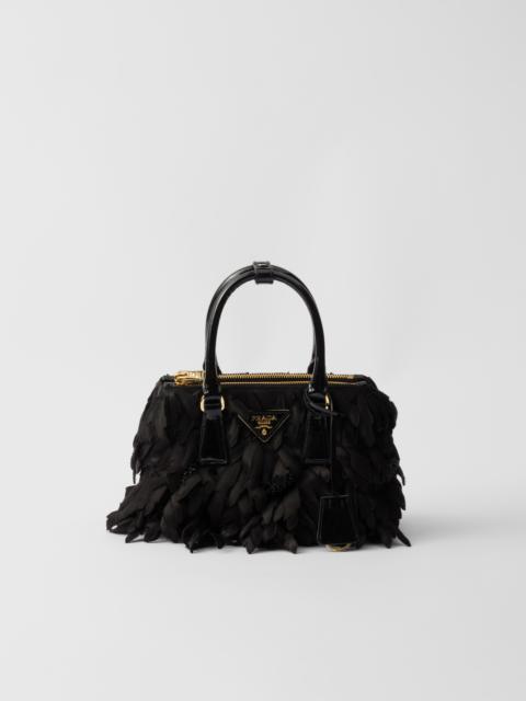 Prada Satin and patent leather Prada Galleria mini-bag