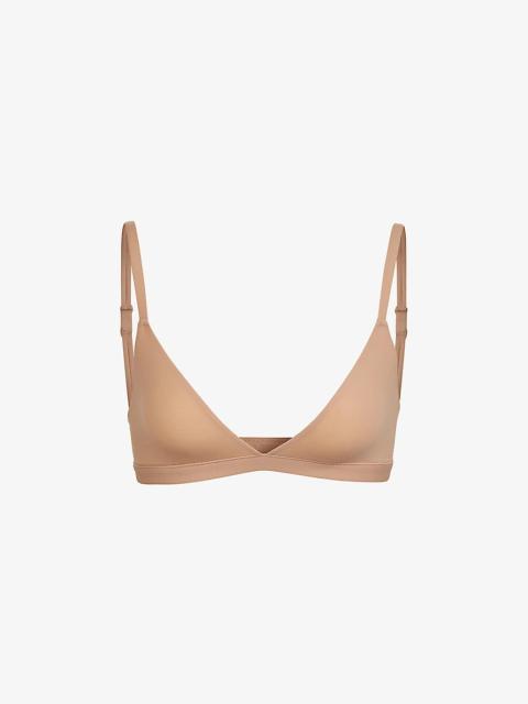 SKIMS Fits Everybody triangle stretch-jersey bralette