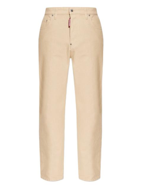 DSQUARED2 zip-up back-patch trousers
