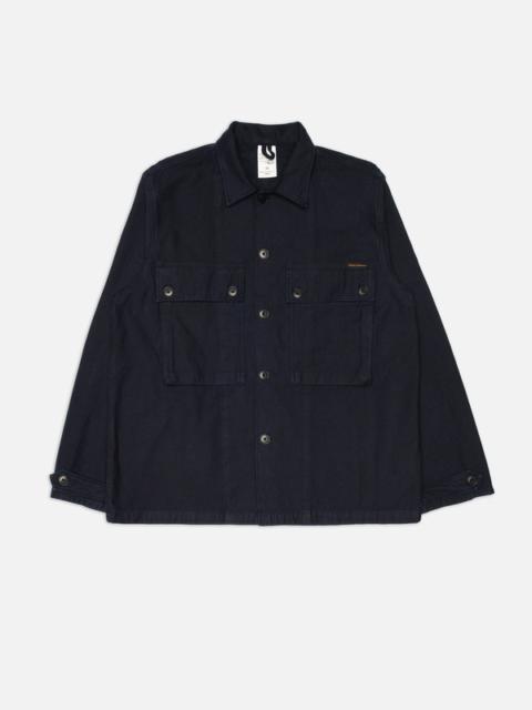 Nudie Jeans Nino Shirt Back Sateen Indigo