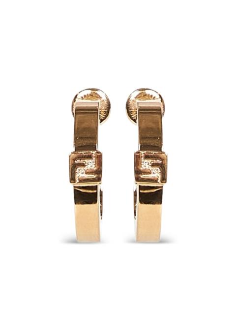 FENDI Fendi FF-logo Hoop Earrings