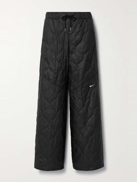 Nike + NET SUSTAIN quilted recycled-ripstop track pants