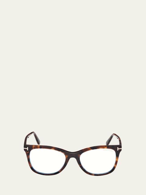 TOM FORD Blue Light Blocking Acetate Square Glasses