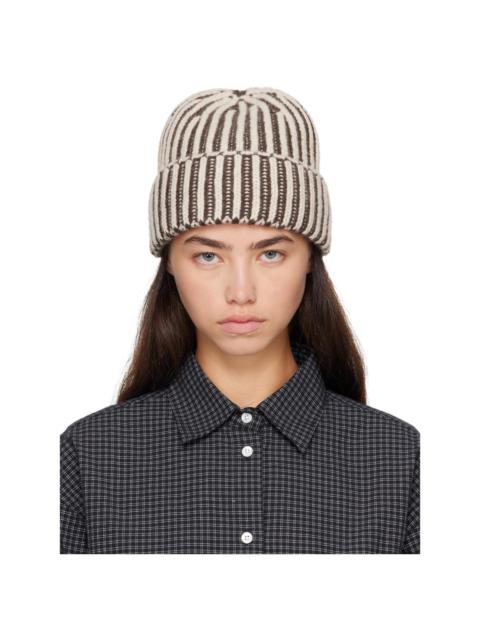 mfpen Beige & Gray Stage Beanie
