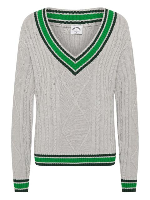 THE UPSIDE Josette cable-knit V-neck sweater