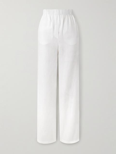 Loro Piana Valerio Linen Wide-leg Pants