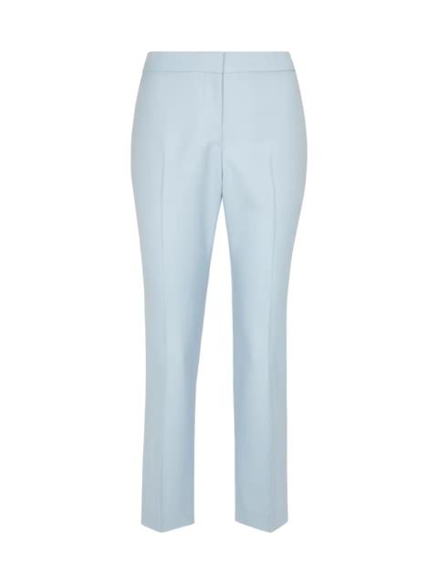 High-rise wool tapered pants