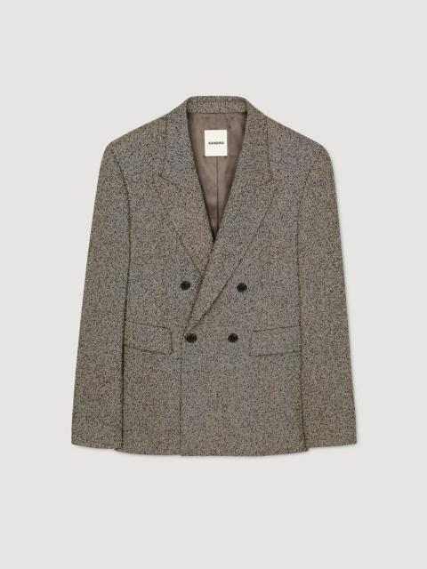 Sandro DOUBLE-BREASTED SUIT JACKET
