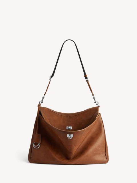 BALENCIAGA Men's Rodeo Messenger Bag Medium in Caramel
