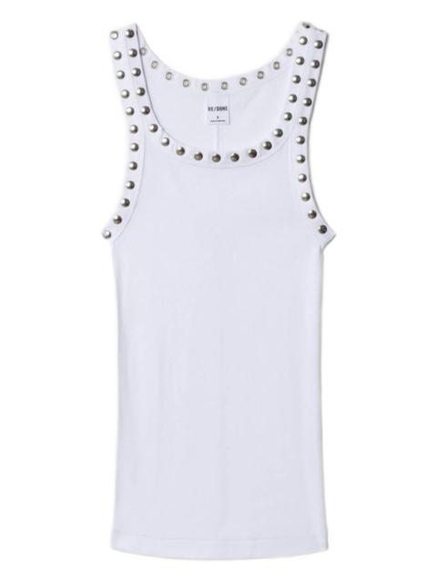 RE/DONE studded ribbed tank top