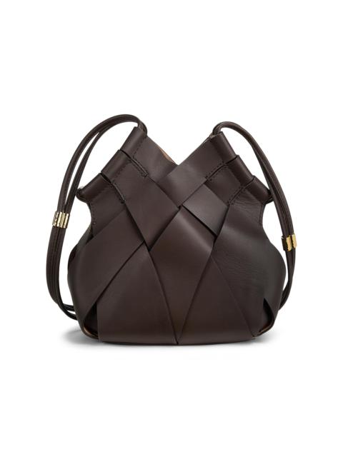 ULLA JOHNSON Women's Charlotte Woven Leather Crossbody Bag - Wenge