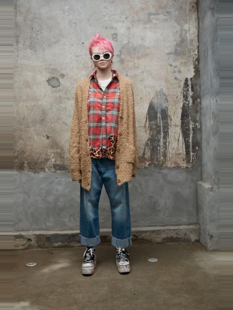 R13 TEDDY BEAR CARDIGAN - OATMEAL