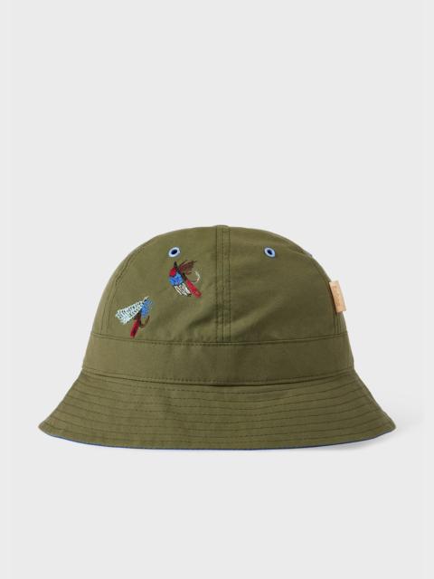 Paul Smith Paul Smith loves Barbour - Khaki Bucket Hat