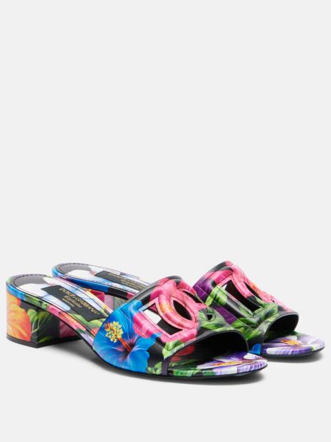 Dolce & Gabbana Karol DG floral mules