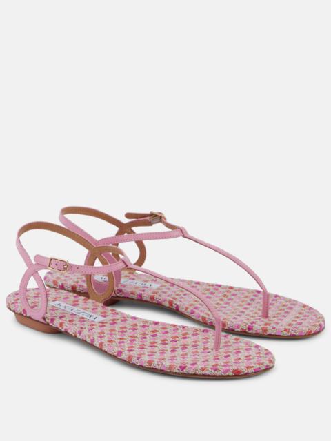 Almost Bare leather thong sandals