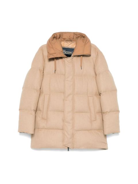 hooded puffer jacket