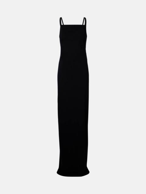 Rick Owens Temple layered cotton jersey maxi dress