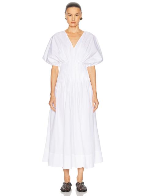 House of Dagmar Poplin V Neck Dress