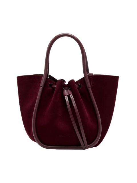 Proenza Schouler Oxblood Suede Small Ruched Tote