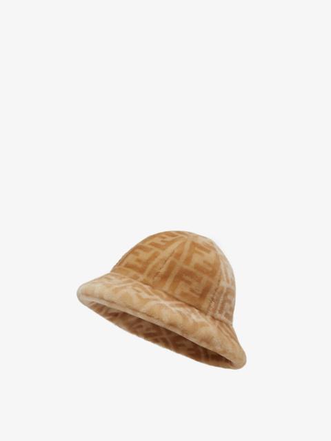FENDI Beige shearling hat