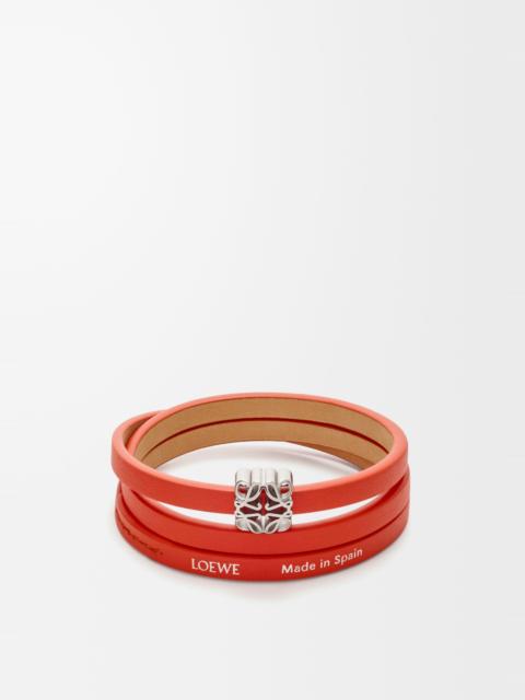 Loewe Anagram Bombé twist bracelet in calfskin