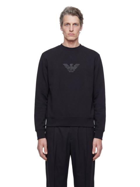 EMPORIO ARMANI Double-jersey Logo Sweatshirt