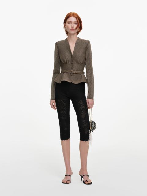 self-portrait Bronze Tailored Knit Top