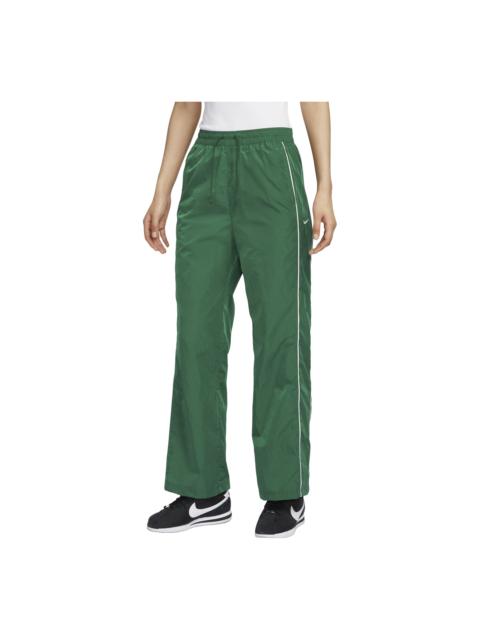Nike (WMNS) Nike Windrunner High-Waisted Woven Open-Hem Pants Asia Sizing 'Gorge Green' FV7656-300