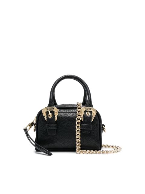 VERSACE JEANS COUTURE Baroque-buckle faux-leather tote bag