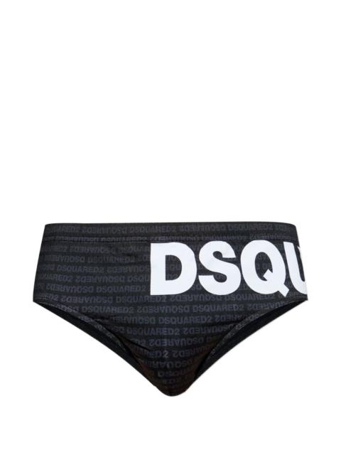 DSQUARED2 logo-print swimming trunks