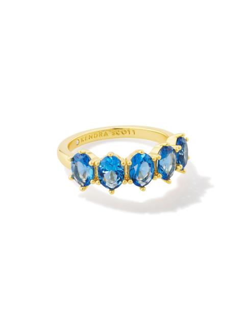 KENDRA SCOTT Cailin Gold Crystal December Band Ring