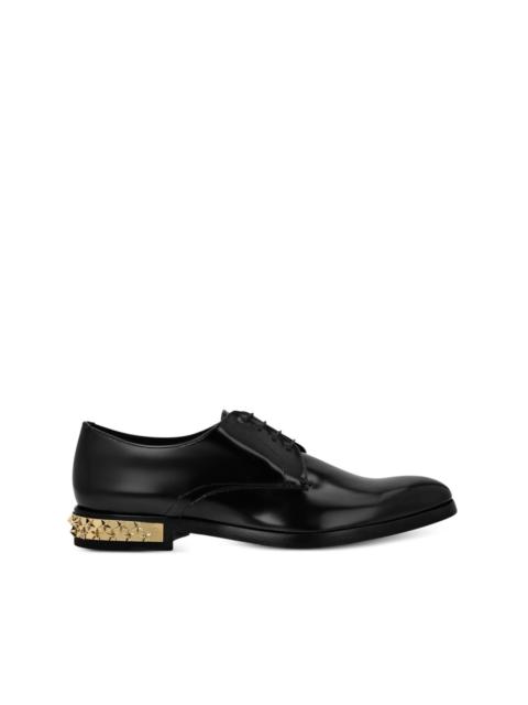 PHILIPP PLEIN star stud-embellished 가죽 derby 신발