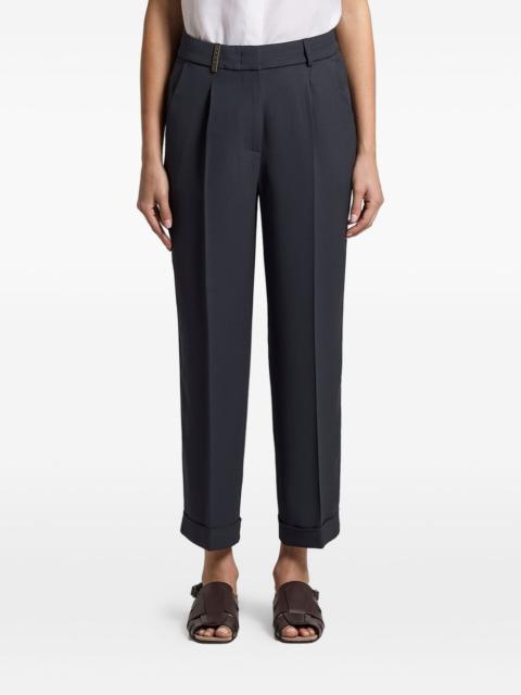 PESERICO pleated cuffed trousers
