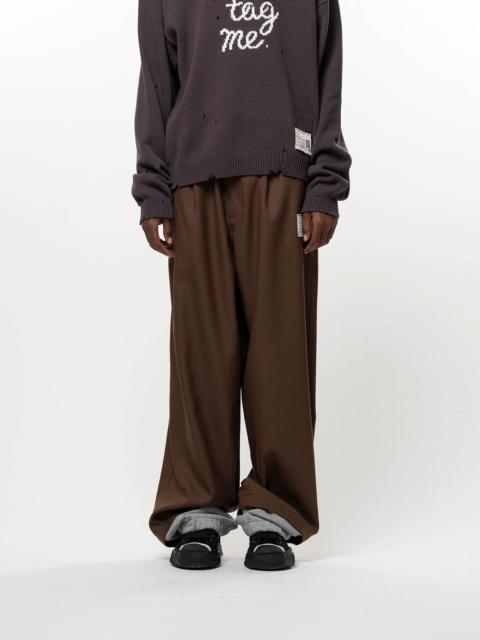 Maison MIHARAYASUHIRO Sweat Layered Twill Pants