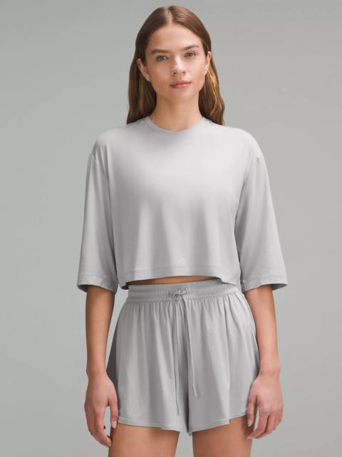 lululemon Modal Relaxed-Fit Cropped Short-Sleeve Shirt