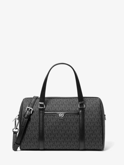 MICHAEL KORS Jet Set Travel Medium Signature Logo Satchel