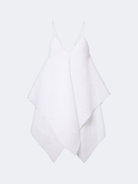 JW Anderson Asymmetric pleated crêpe de chine top