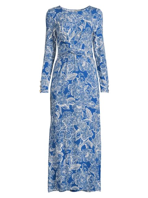 Lilly Pulitzer Women's Alessani Floral Maxi Dress - Starlight Navy