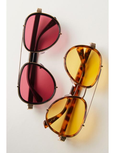 FREE PEOPLE Wesley Oversized Aviator Sunglasses