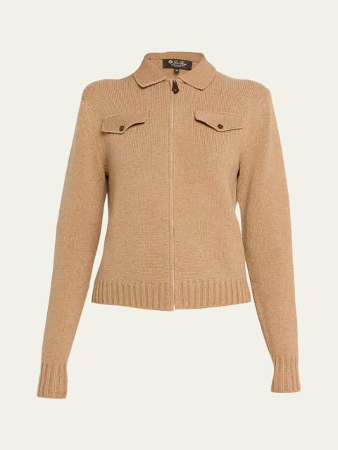 Loro Piana Parksville Cashmere Bomber Jacket