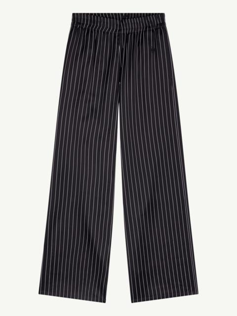 Fluid stripe trousers