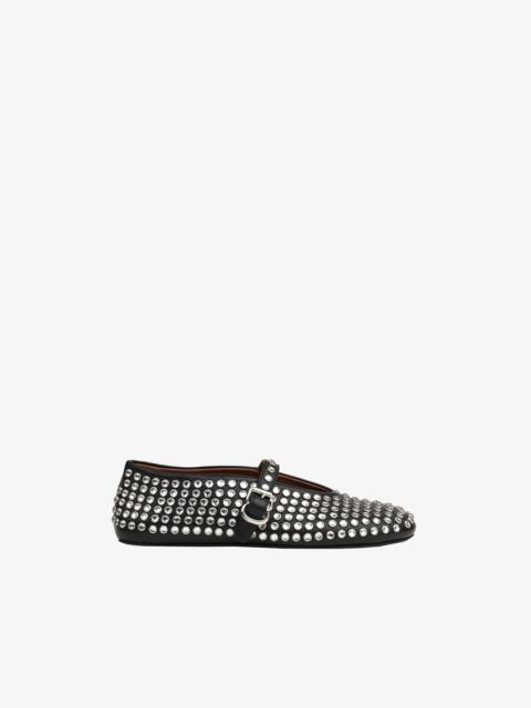 Alaïa STRASS LAMBSKIN BALLET FLATS